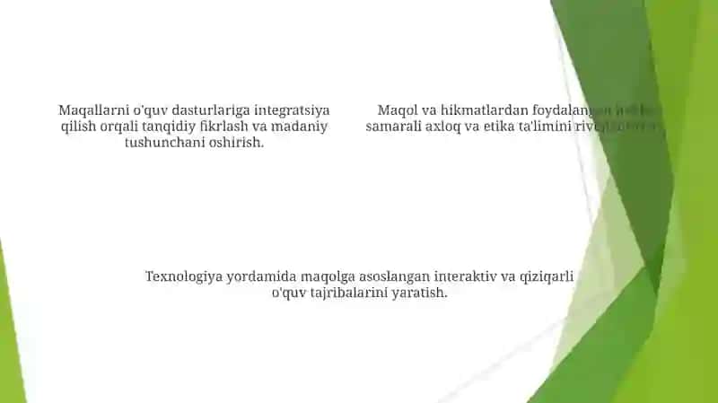 Tarbiyada maqollarning o'rni 4
