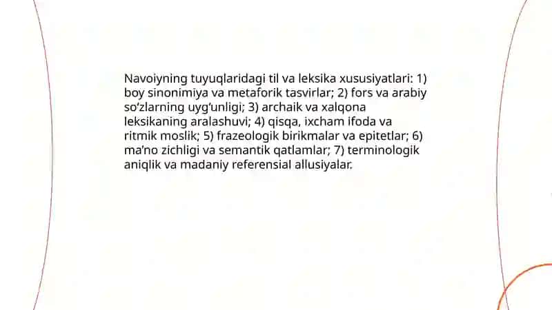 Alisher Navoiyning tuyuqlari – badiiy san’at namunasi 4