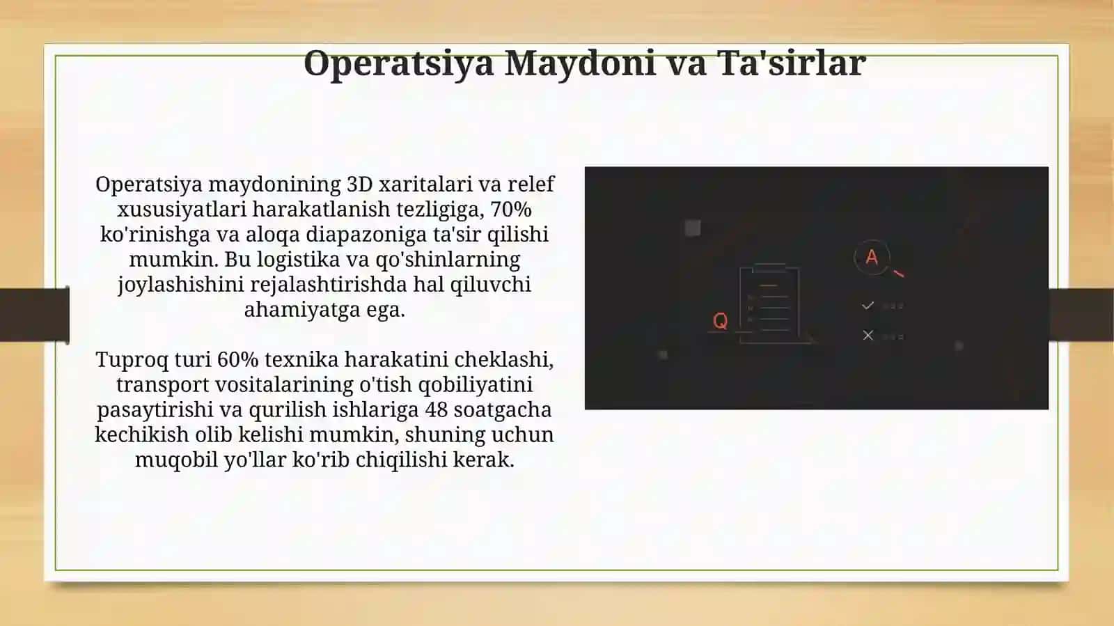 Vaziyatni baholashda razvedka komandiri nimalarga e’tibor berish kerak 4