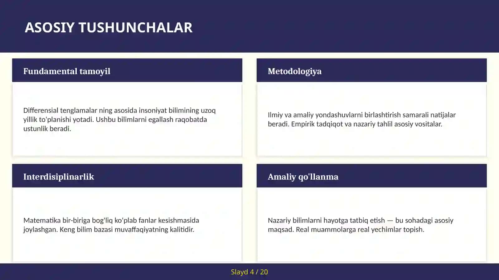 Differensial tenglamalar 4