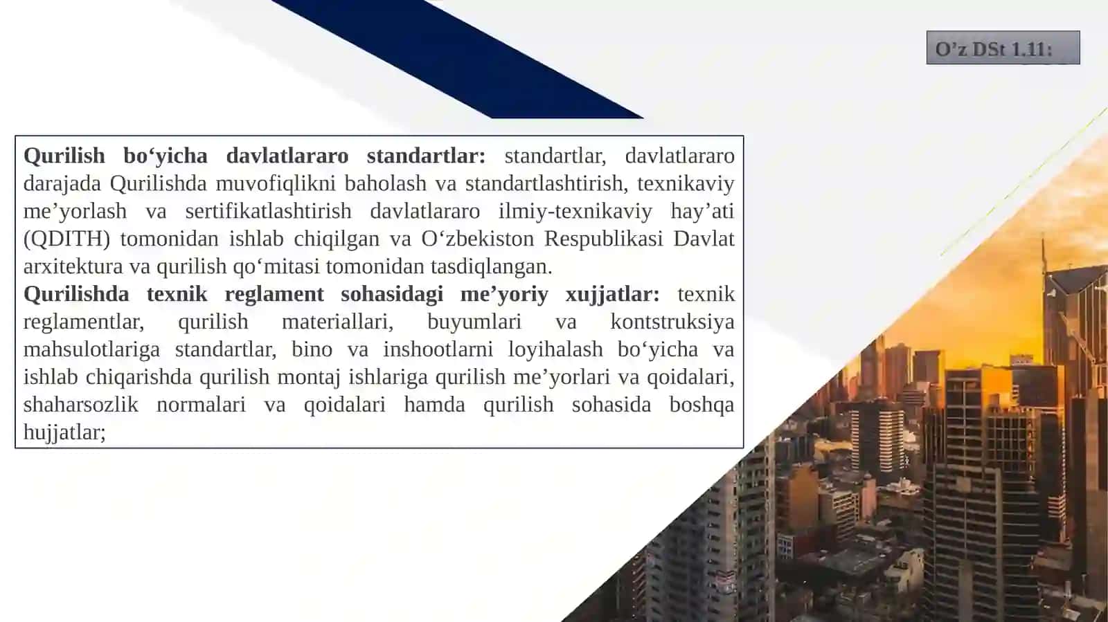 Qurilish sohasida me’yoriy hujjatlarning dolzarbligi 4