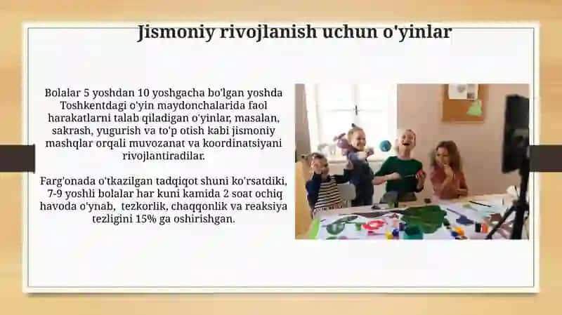Bolalar o'yinlari va ular orqali mahoratni rivojlantirish 4