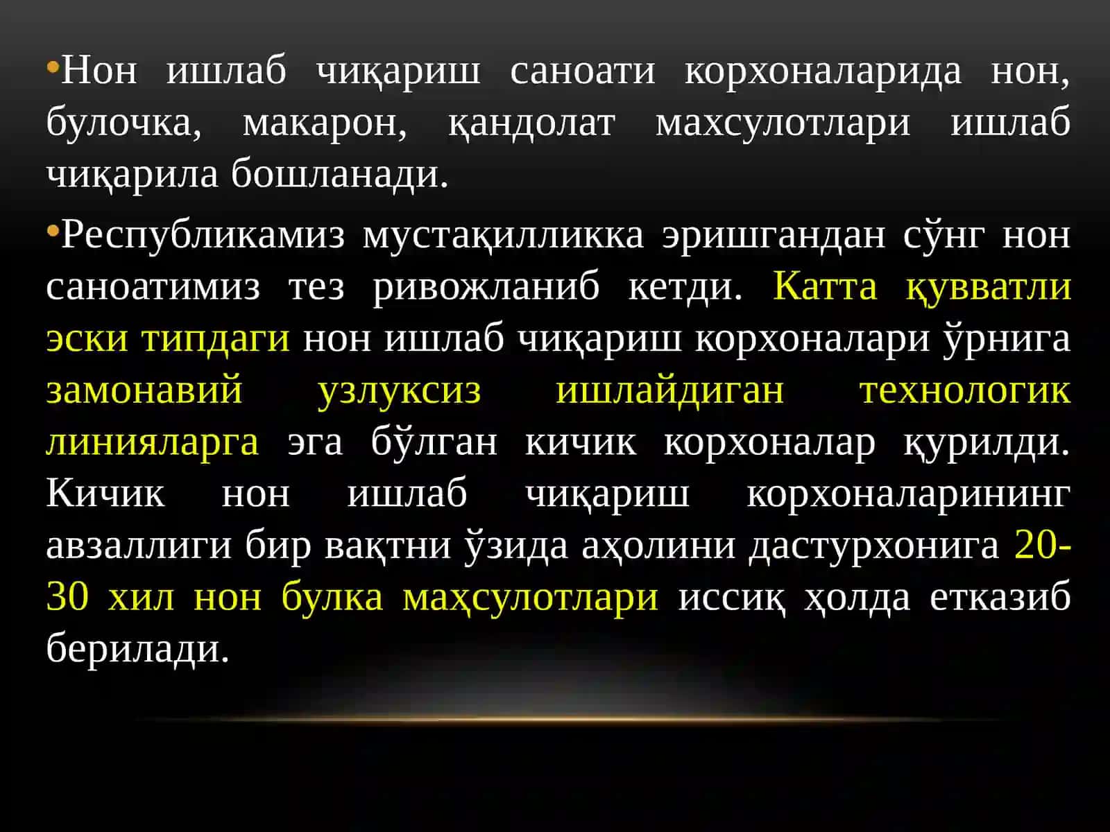 Нон Махсулотлари Ишлаб Чиқариш Технологияси 4