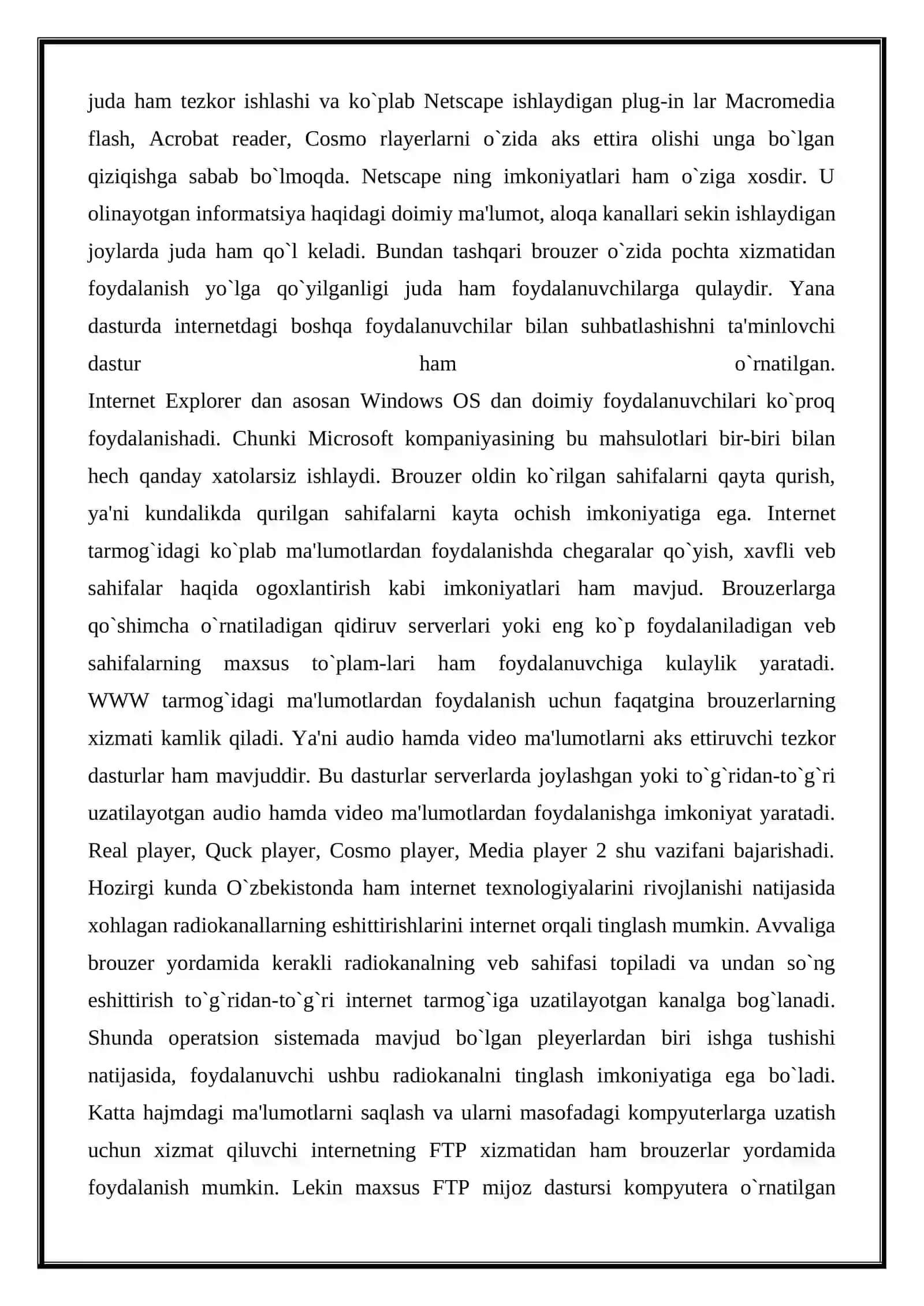 Internetda ishlash uchun zarur bo’ladigan dasturlar 4