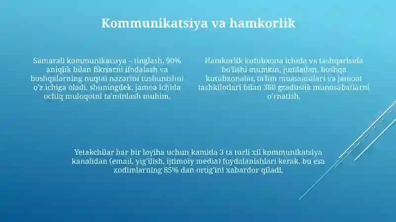 Zamonaviy kutubxona rahbarlarining kometensiyalari 4