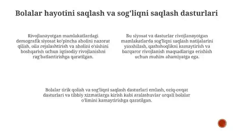 Rivojlanayotgan mamlakatlar demografik siyosati 4