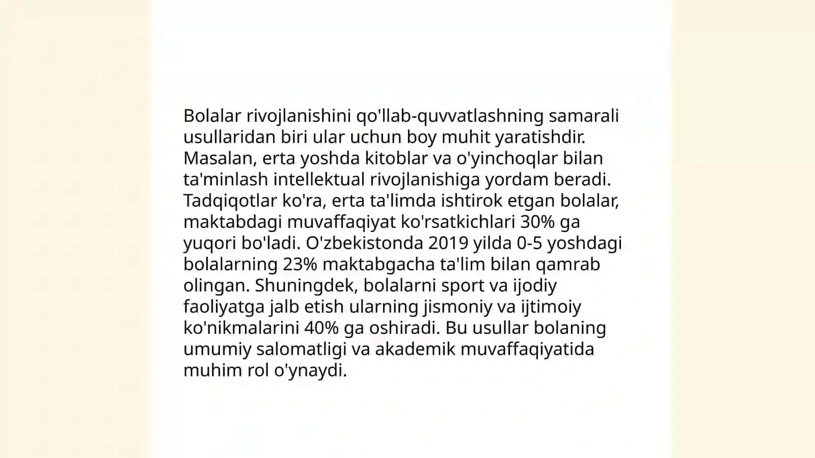 Maktabgacha talim tashkilitlarida faoliyat turlarining olib borilishi 4
