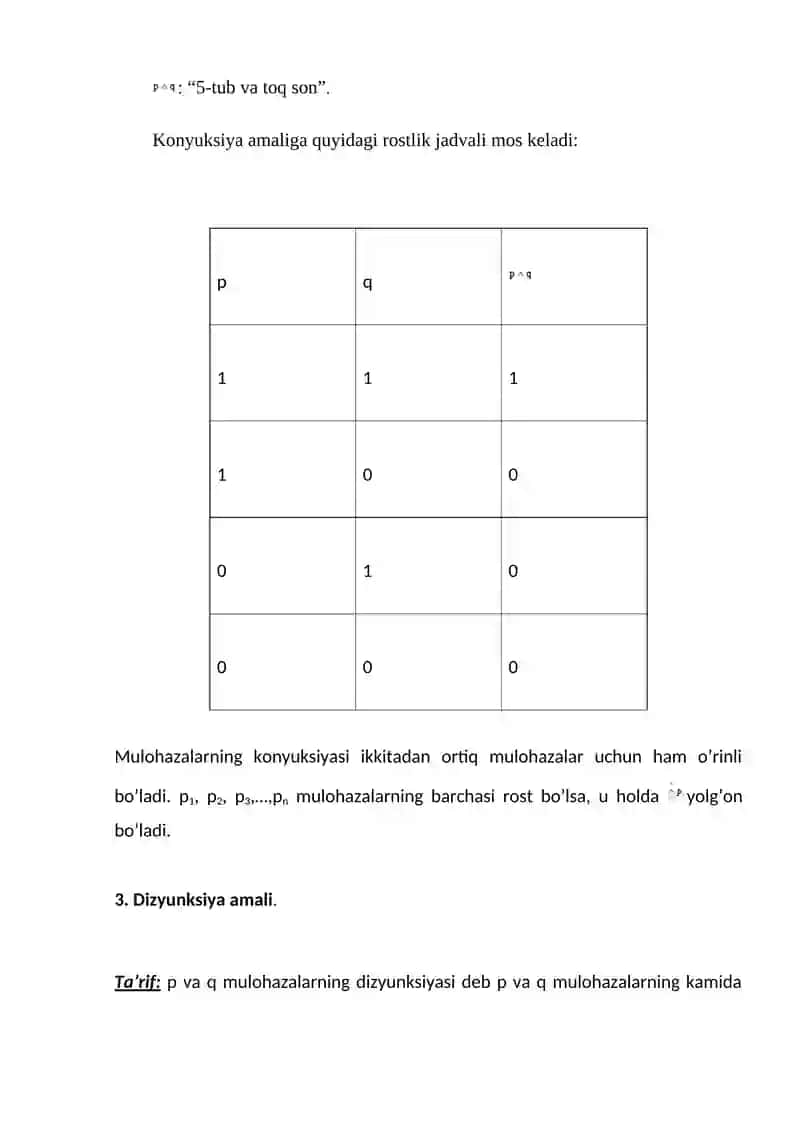 Mulohazalar algebrasi asosiy teng kuchliliklar 4