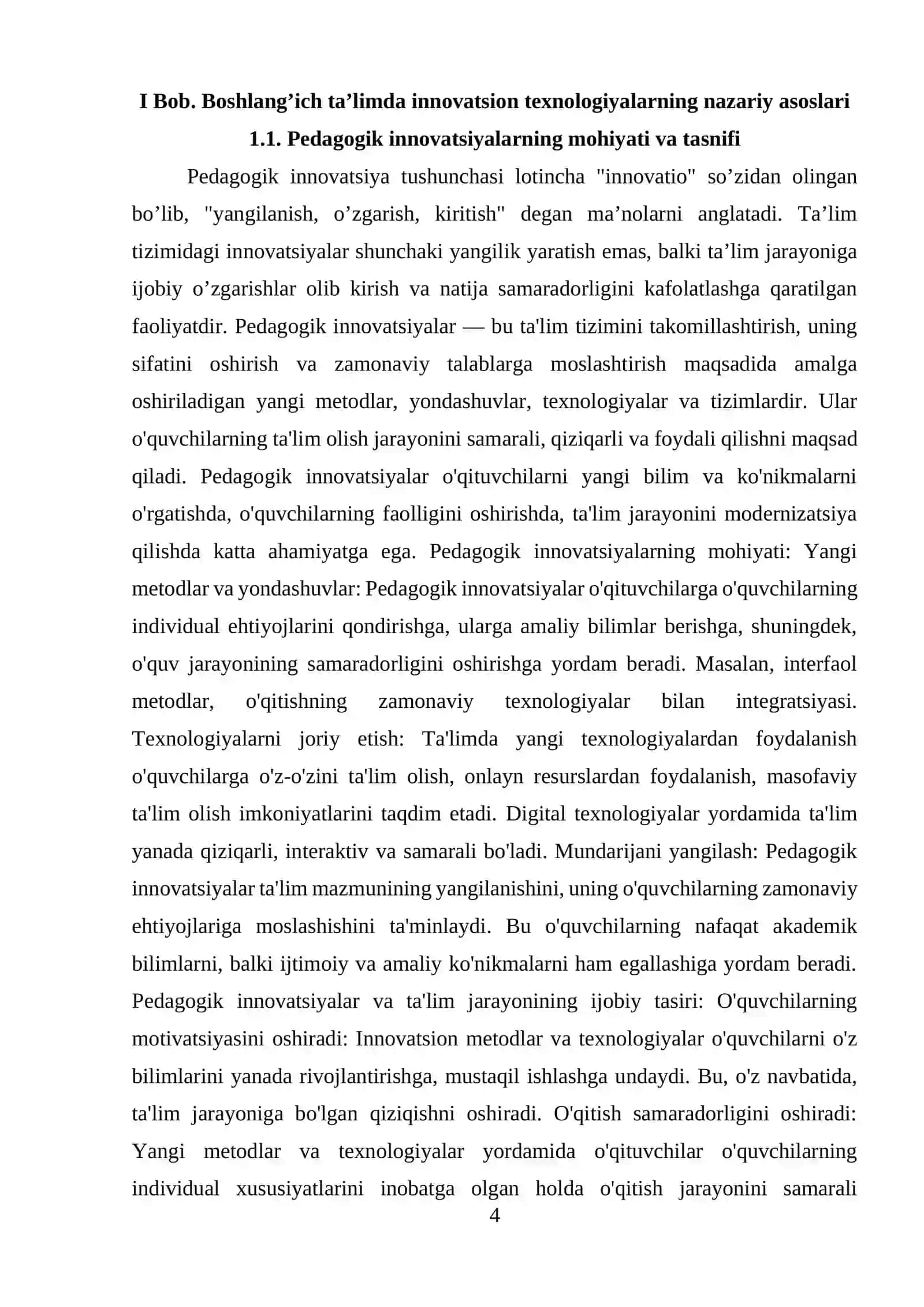 BOSHLANG’ICH TA’LIMDA INNOVATSION PEDAGOGIK TEXNOLOGIYALAR 4
