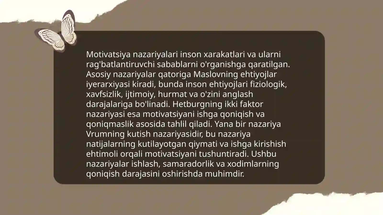 Motiv va motivatsiya muammosi 4