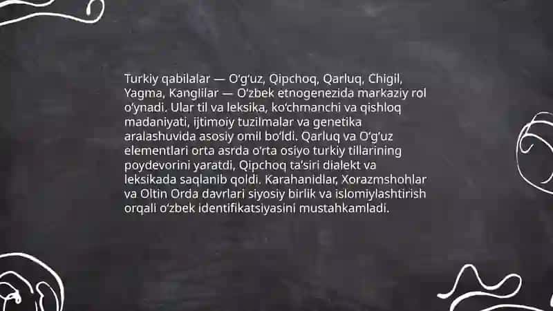 Oʻzbek xalqining etnik shakllanishi 4