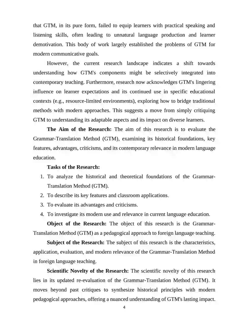 The Grammar-Translation Method 4