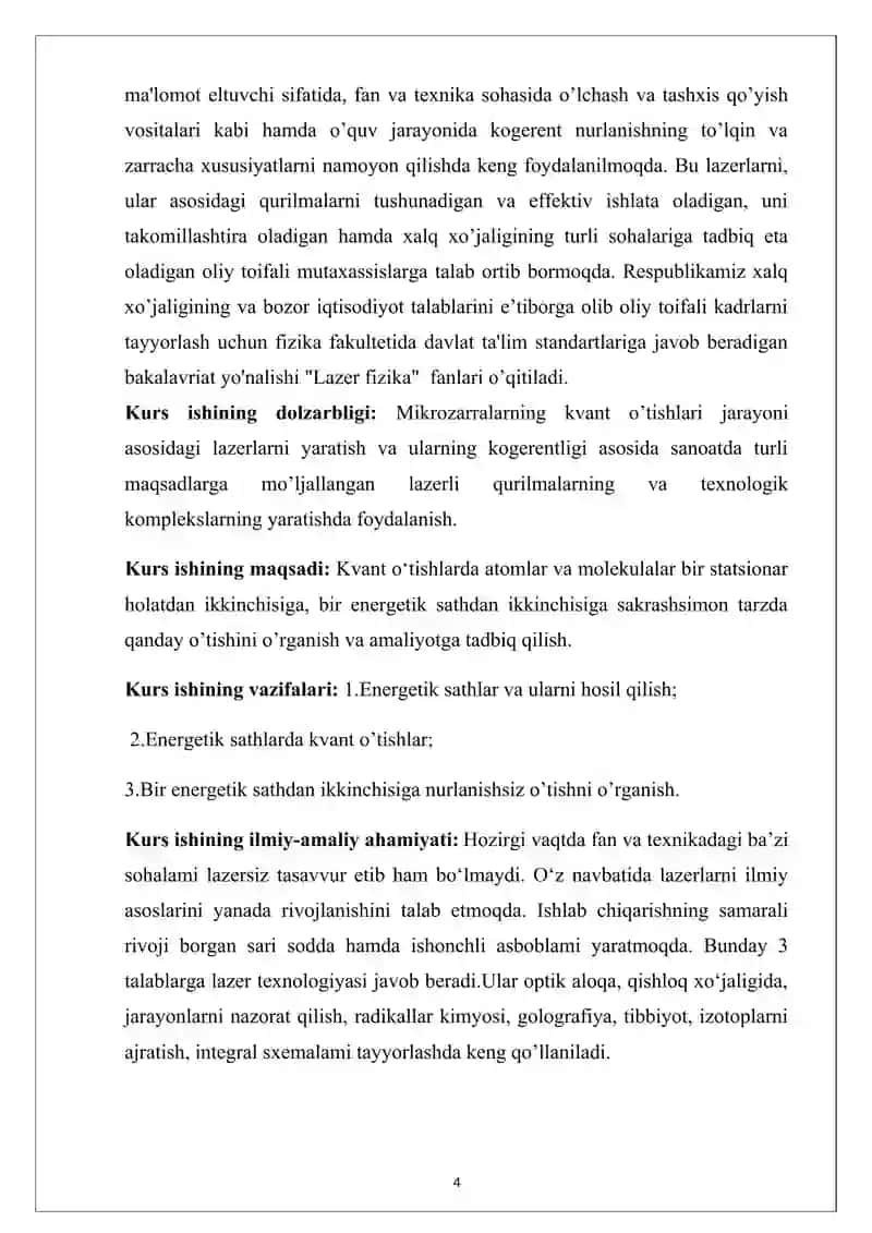 Zarralarning bir energetik sathdan ikkinchi energetik sathga nurlanishsiz o‘tishlari 4