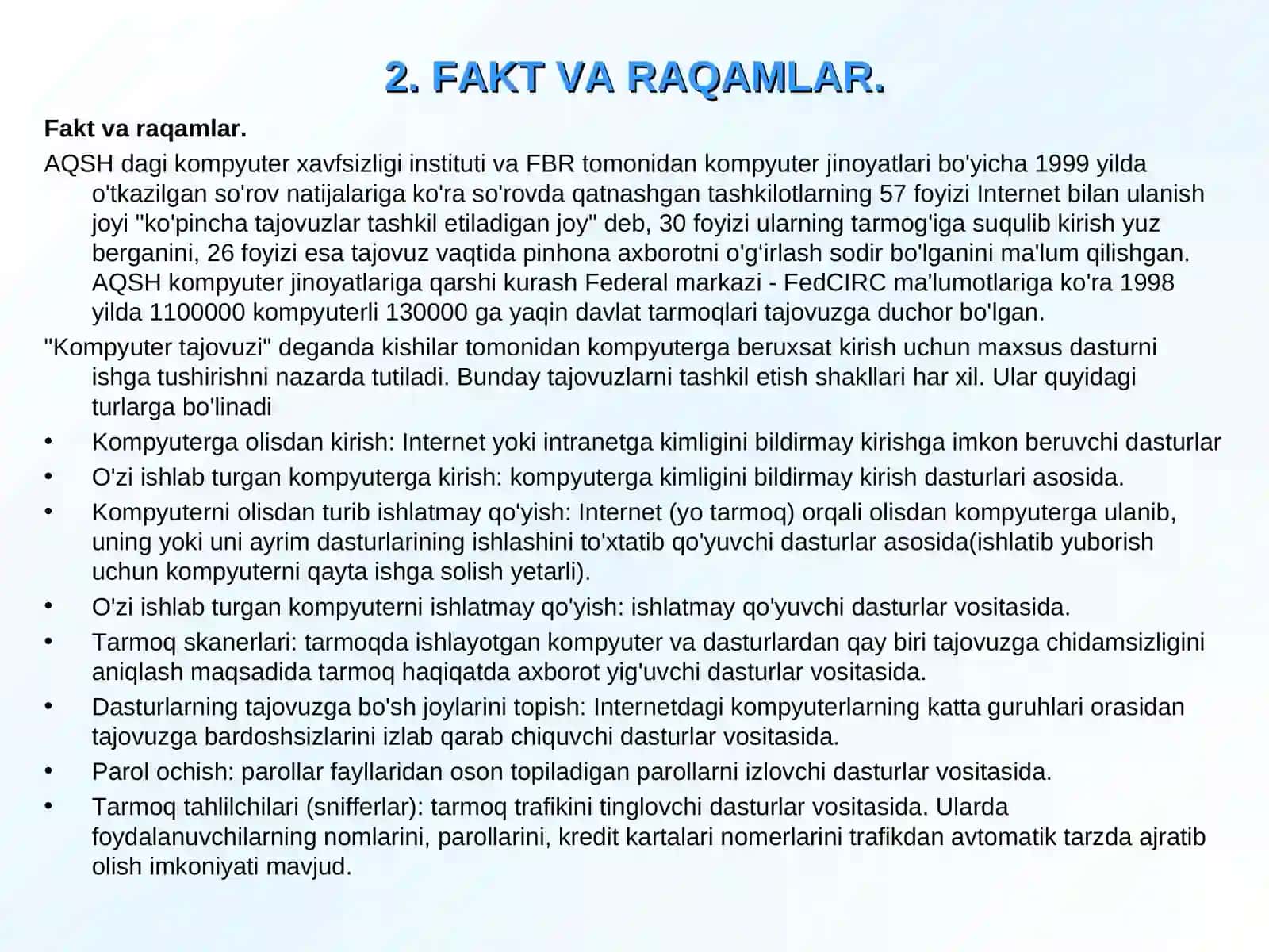 INTRANET VA INTERNETDA AXBOROT HIMOYASI 4