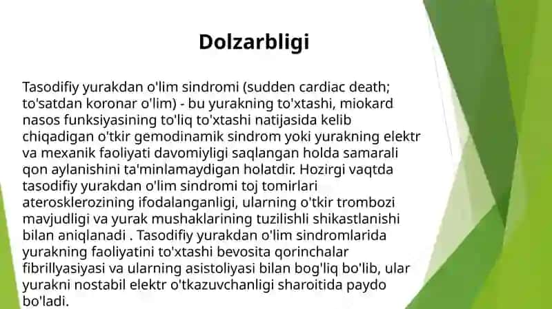 Tasodifiy yurakdan oʻlim sindromi 4