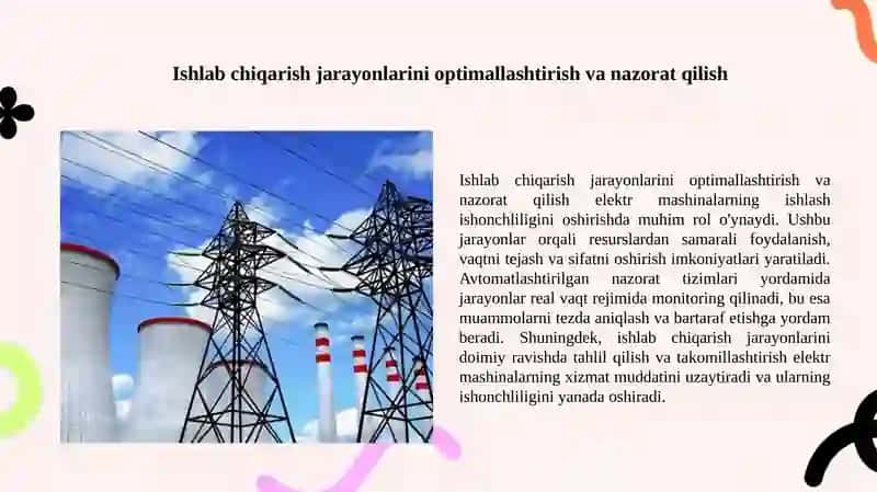 Elektr mashinalarni ishlash ishonchliligini oshirish usullari 4