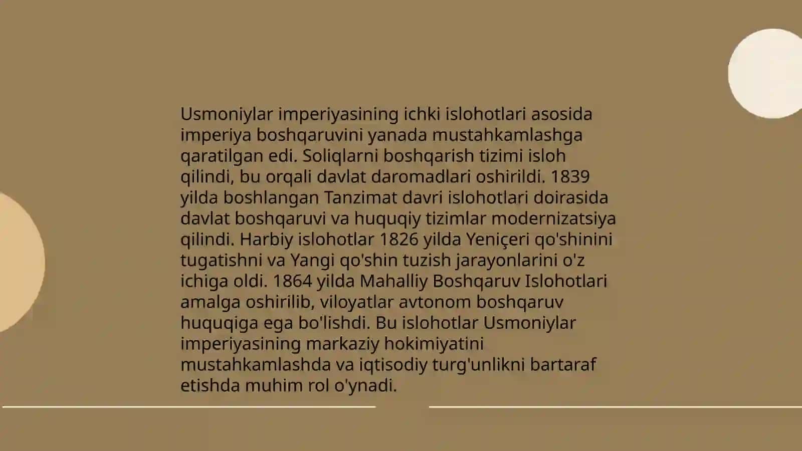 Usmoniylar imperiyasi inqiroz va islohotlar davrida 4