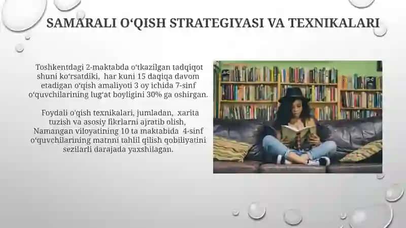 Matnni tushunish koʻnikmalarini rivojlantirish 4