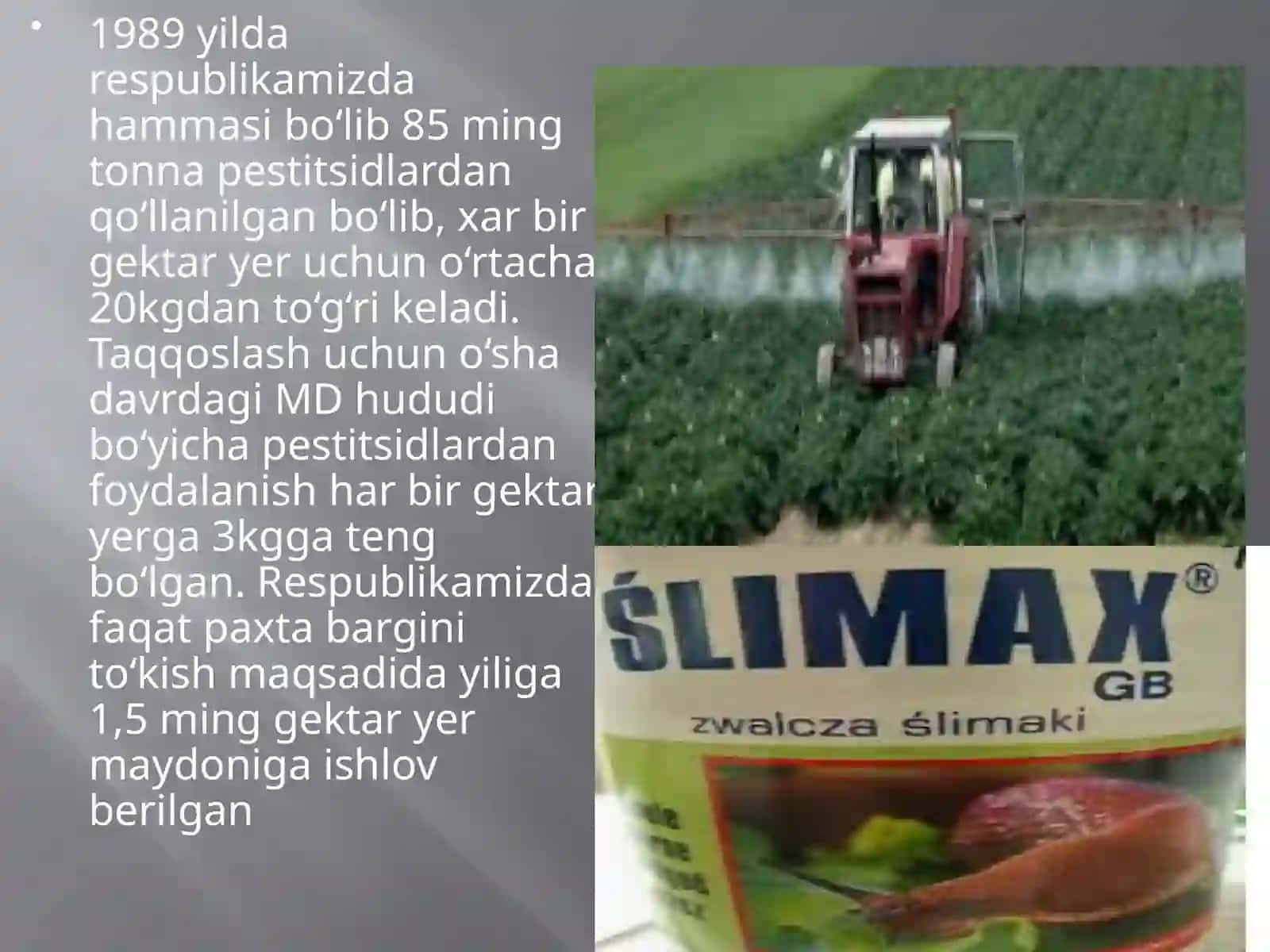 O’simlik zararkunandalariga qarshi kurashda qo’llaniladigan pestitsidlarni o’rganish 4