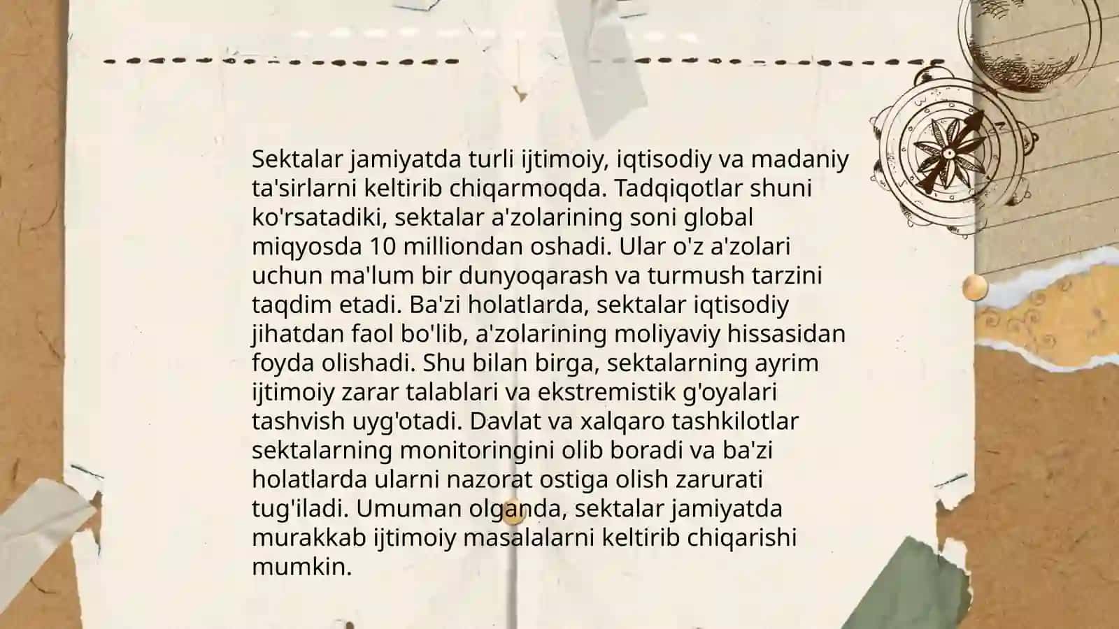 Yangi diniy taʼlimotlar va sektalar Abdusalomova Sadoqat 4