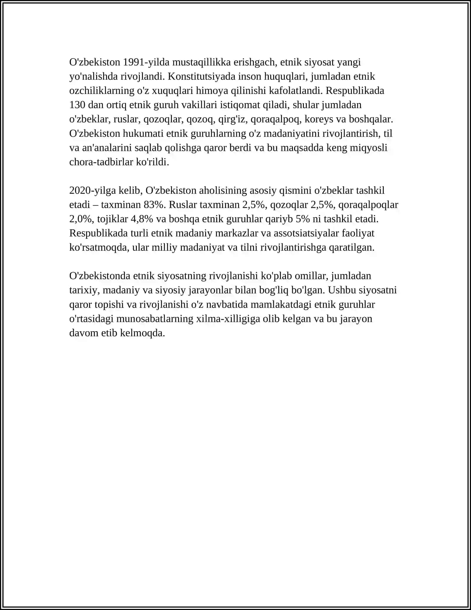 O'zbekistonda etnik siyosat va millatlararo munosabatlar 4