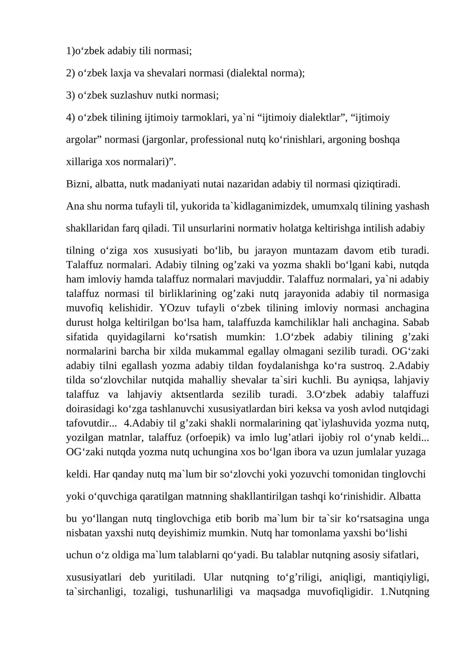 Ma`ruza № 4. Nutqning kommunikativ (aloqaviy) sifatlari 4