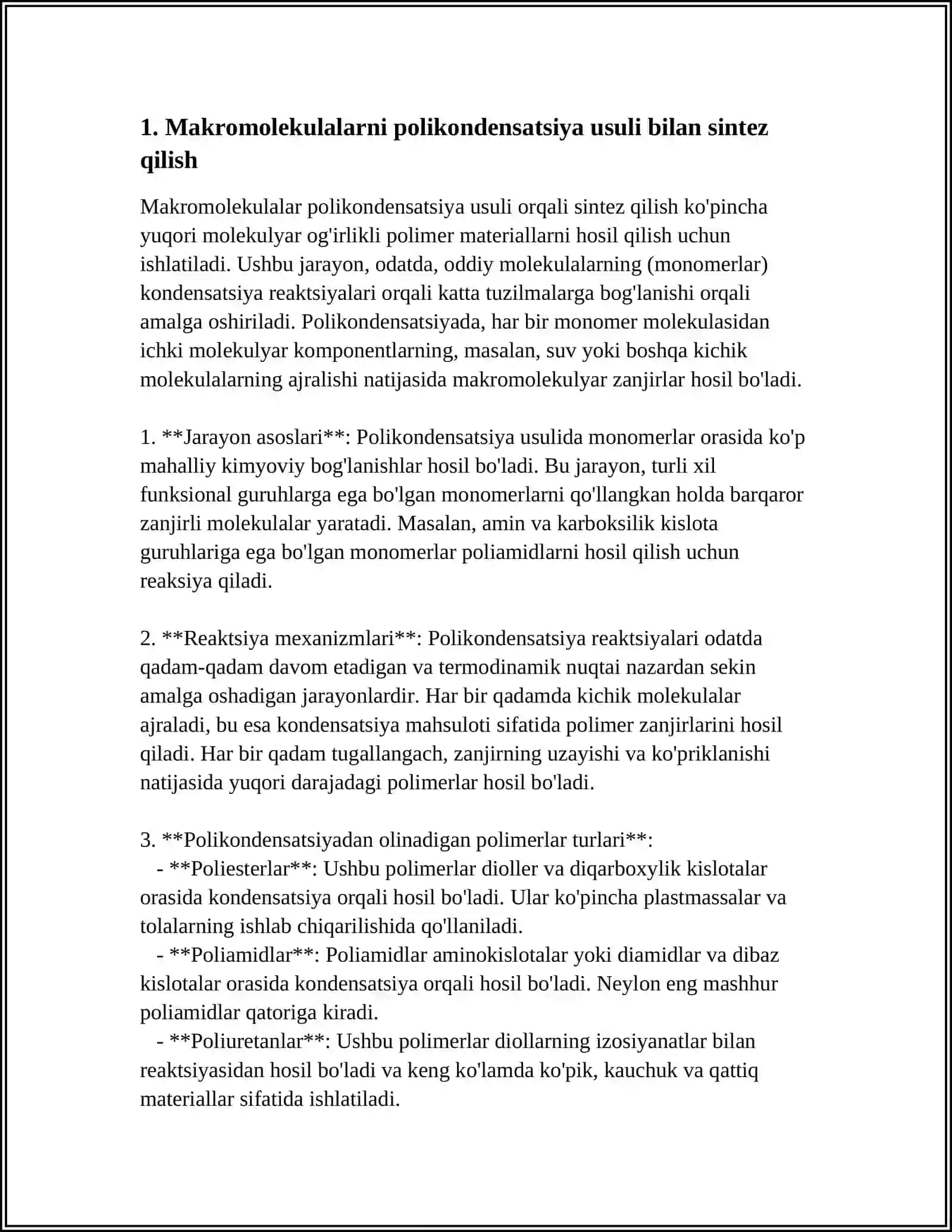 POLIKONDENSATLANISHDAGI DISTRUKTIV REAKSIYALAR 4