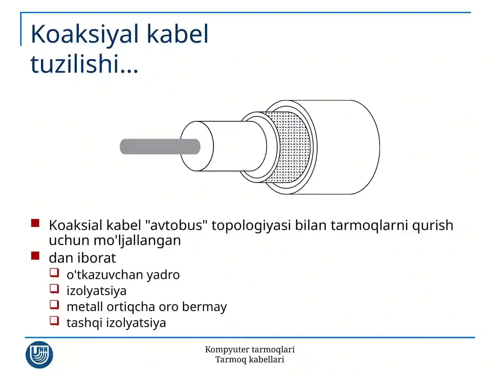 Tarmoqda ishlatiladigan kabel turrlari 4