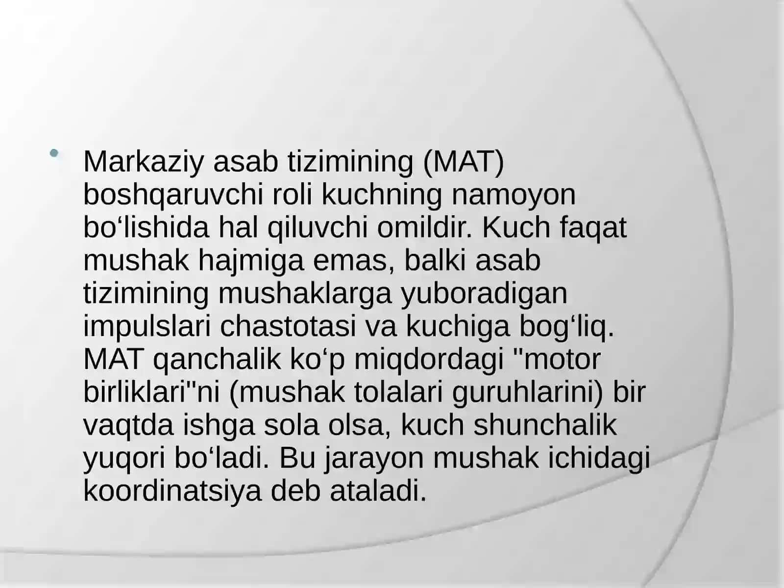 Kuch qobiliyatlarining rivojlanishi va ularning muayyan harakatlardan namoyon bo‘lishi 4