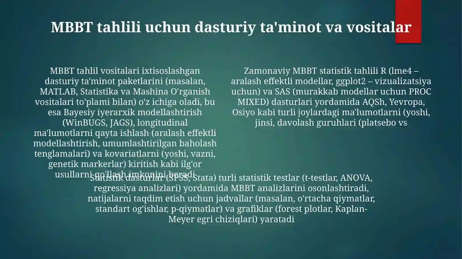 Zamonaviy MBBT statistikasi asosida umumiy tahlil 4