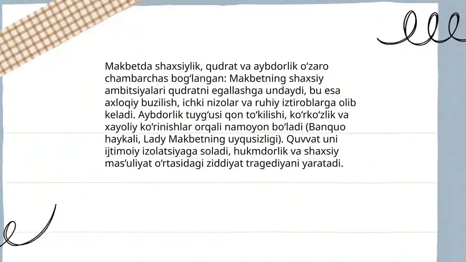 Shekspir tragediyalarida shaxs masalasi: Hamlet misolida ichki monolog 4