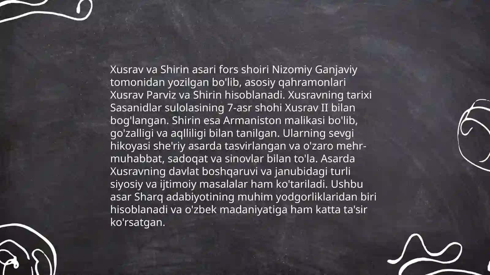 Xusrav va Shirin dostoni 4