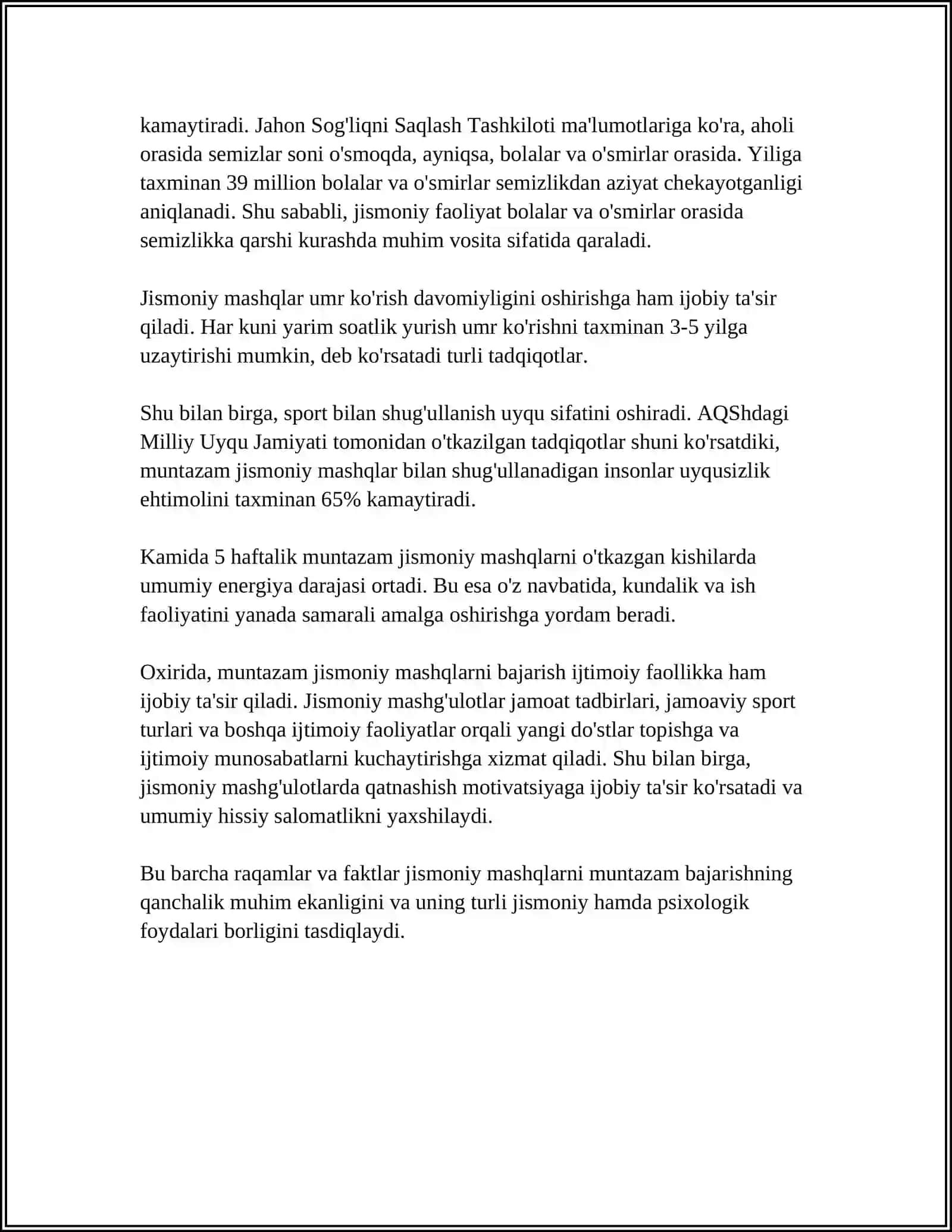 Jismoniy Mashqlarni Bajarish Fazilatlari 4