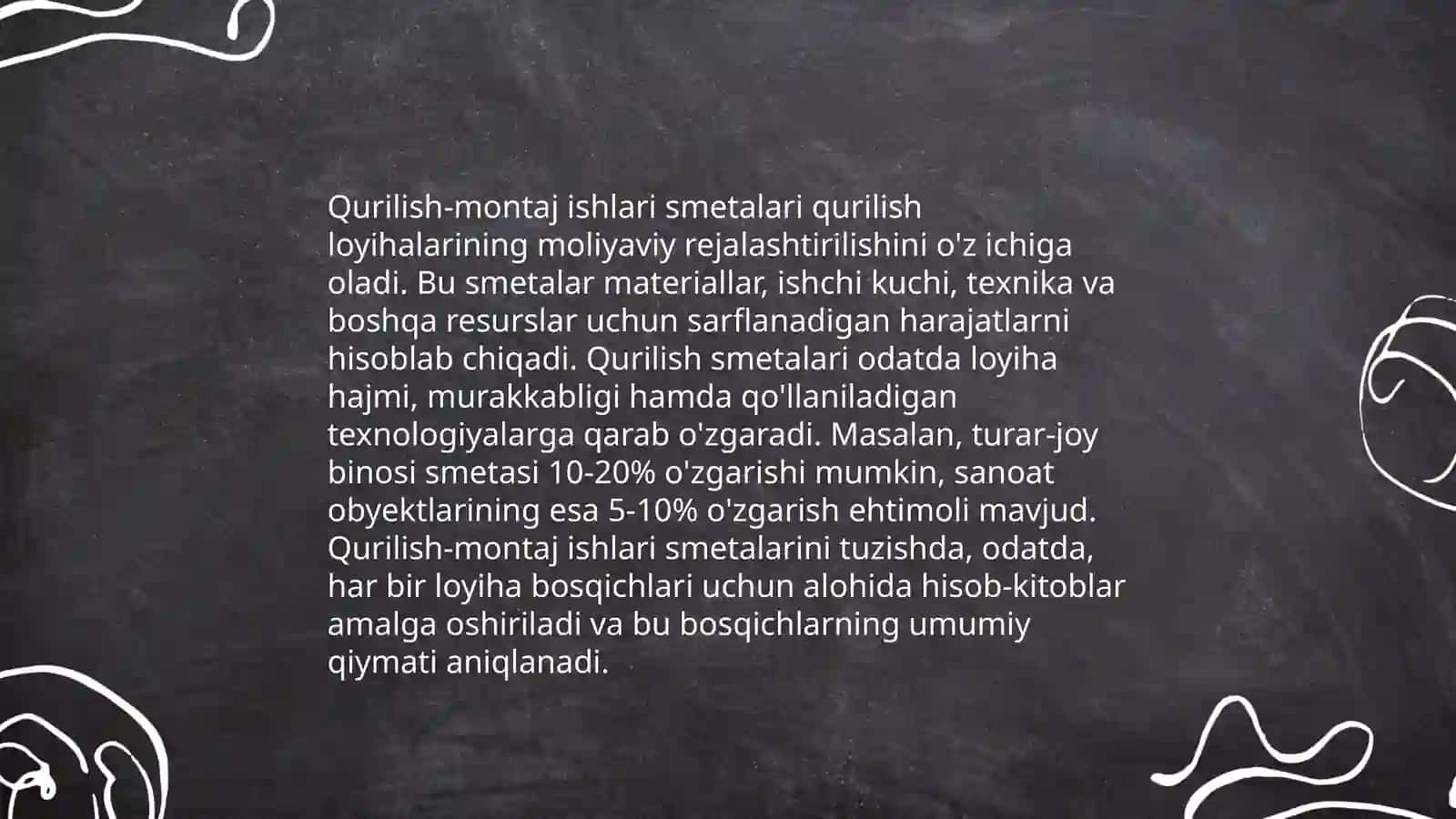 Yo‘l xo‘jaligida smeta xujjatlarining tarkibi 4