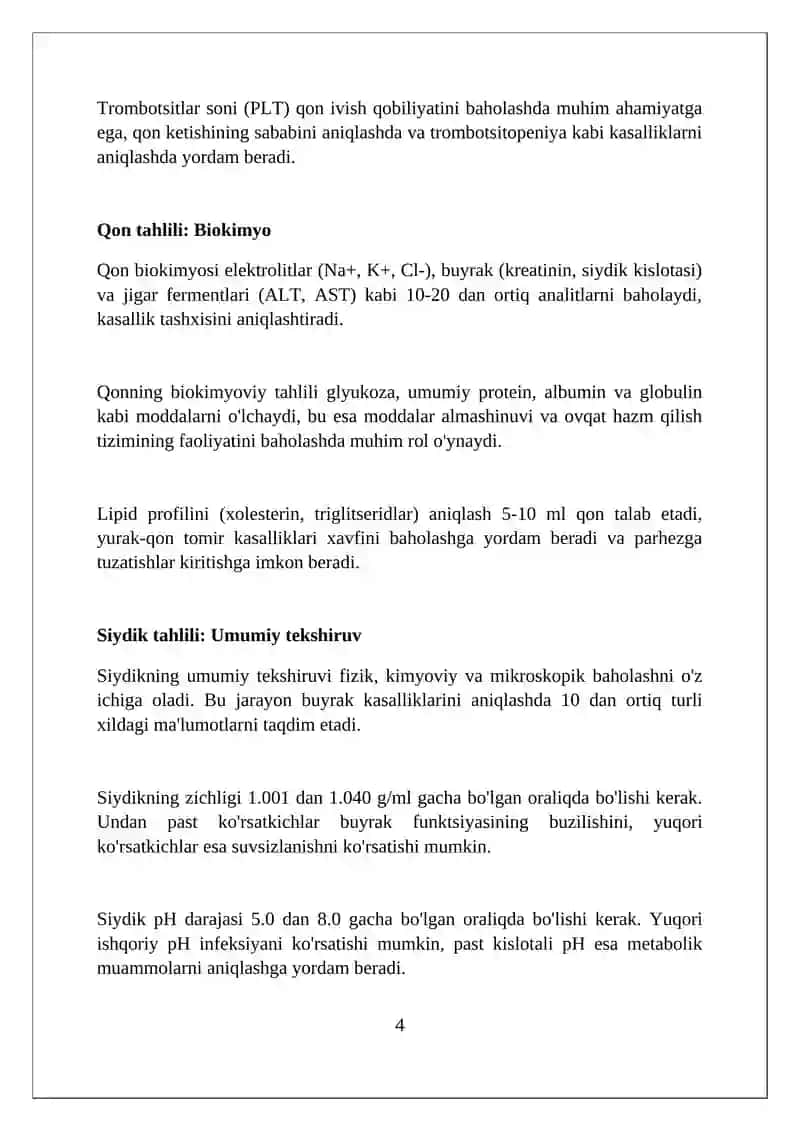 Veterinariya biologik suyuqliklarining kimyoviy tahlili 4