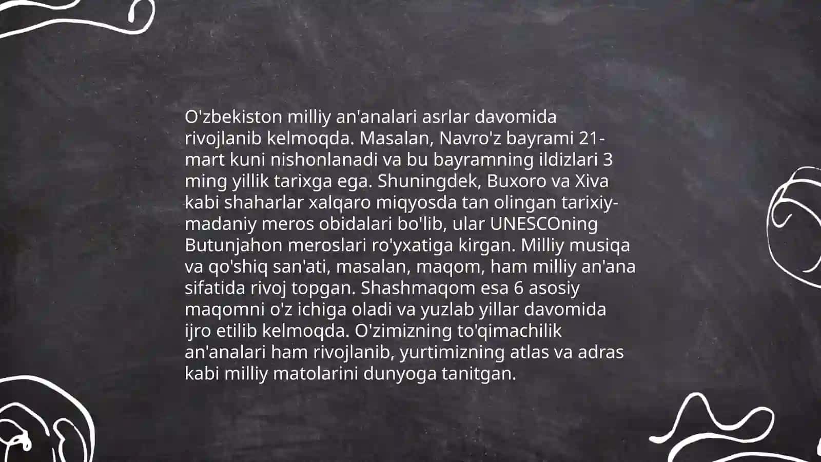 Mustaqillik yillarida madaniyat va san'atning taraqqiyoti 4