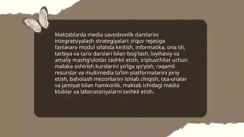 Yangi Oʻzbekistonda media savodxonlik va axborot madaniyati fanining oʻqitilishi 4