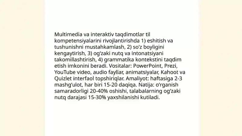 Axborot texnologiyalaridan foydalanish: Pedagogik mahoratni oshirish omili 4