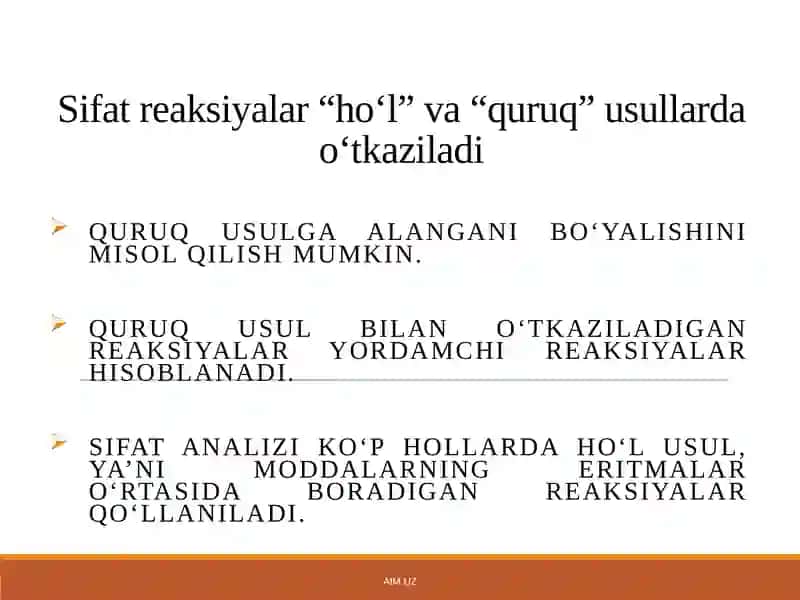 Sifat Reaksiyalari 4