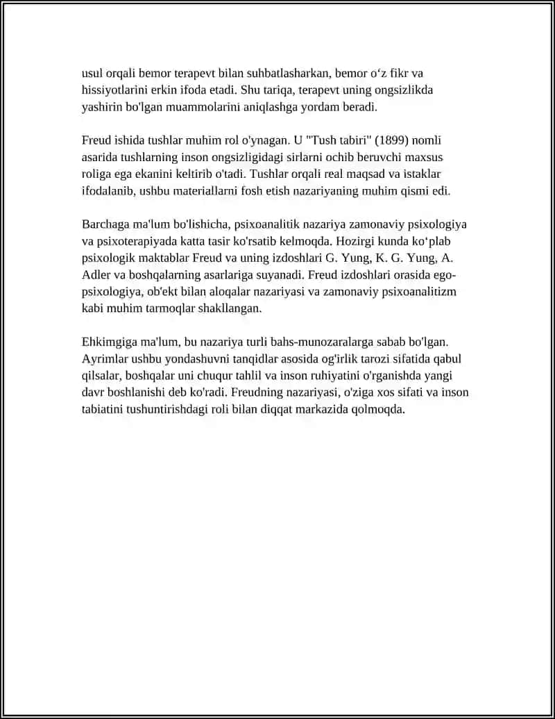SOTSIAL PISIXOLOGIYADA PSIXOANALITIK KONSEKSIYA 4