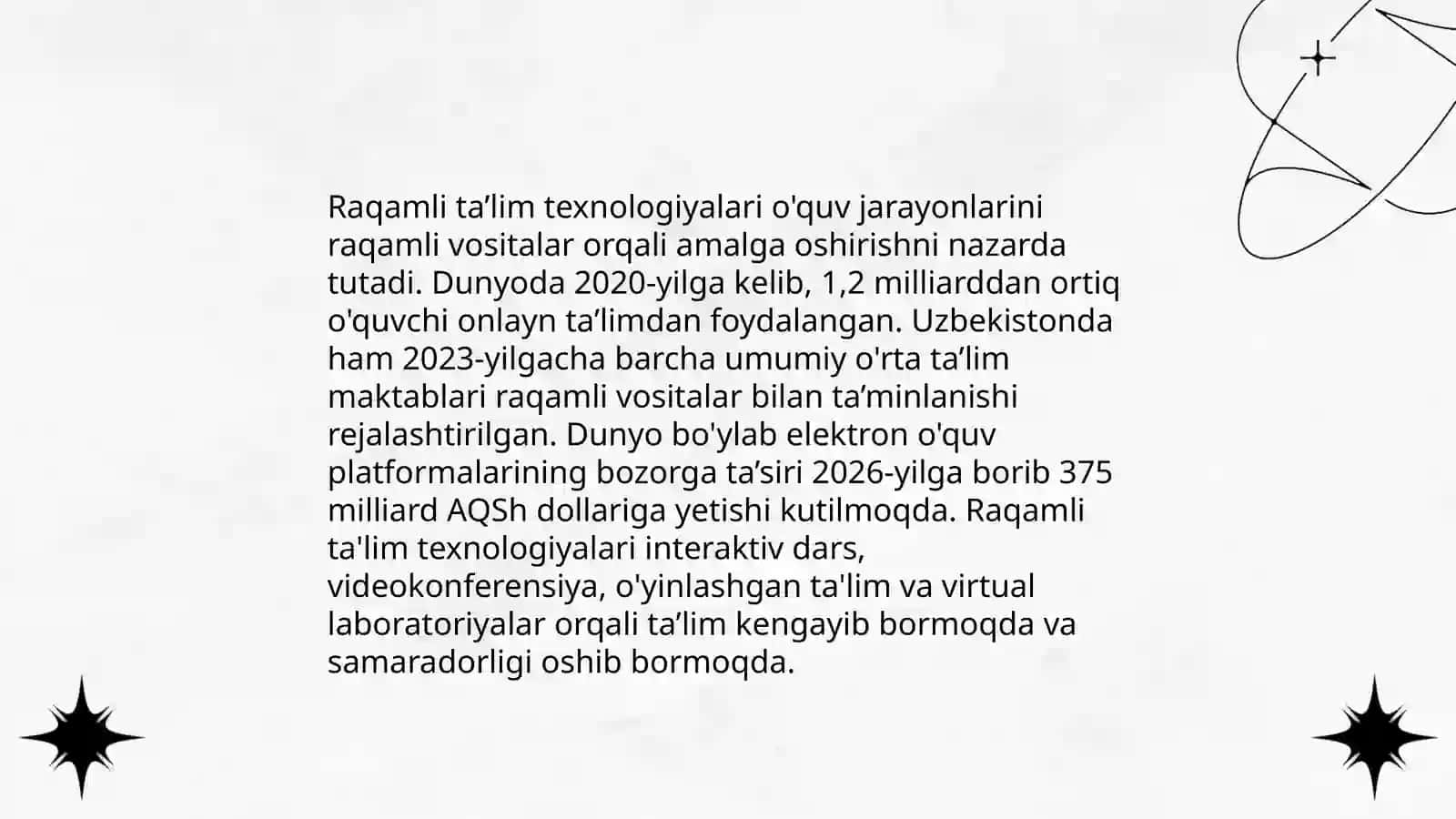 Elektron o‘quv resurslarining samaradorligi 4