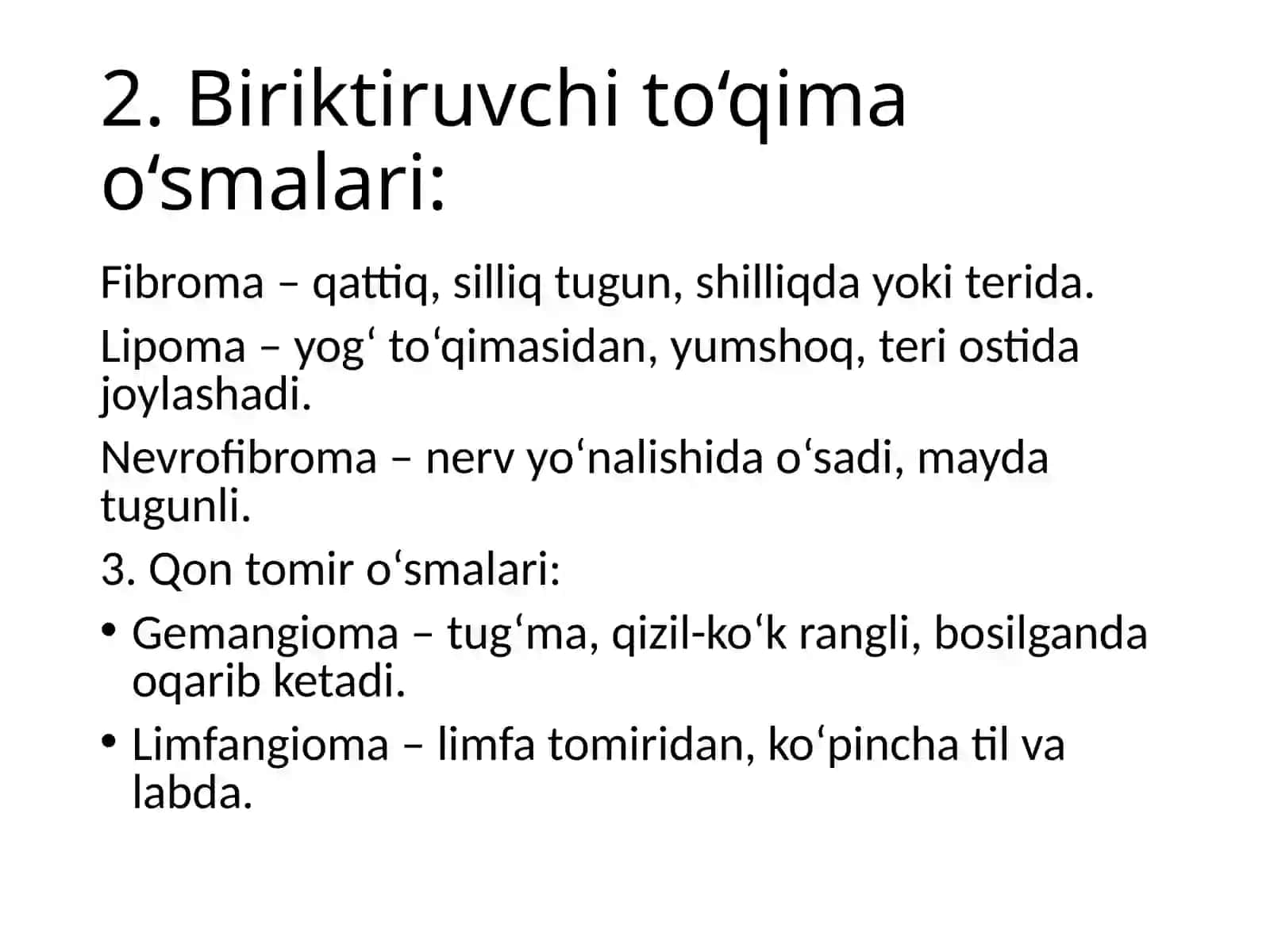 Yuz-jagʻ sohasining xavfli va xavfsiz oʻsmalari 4