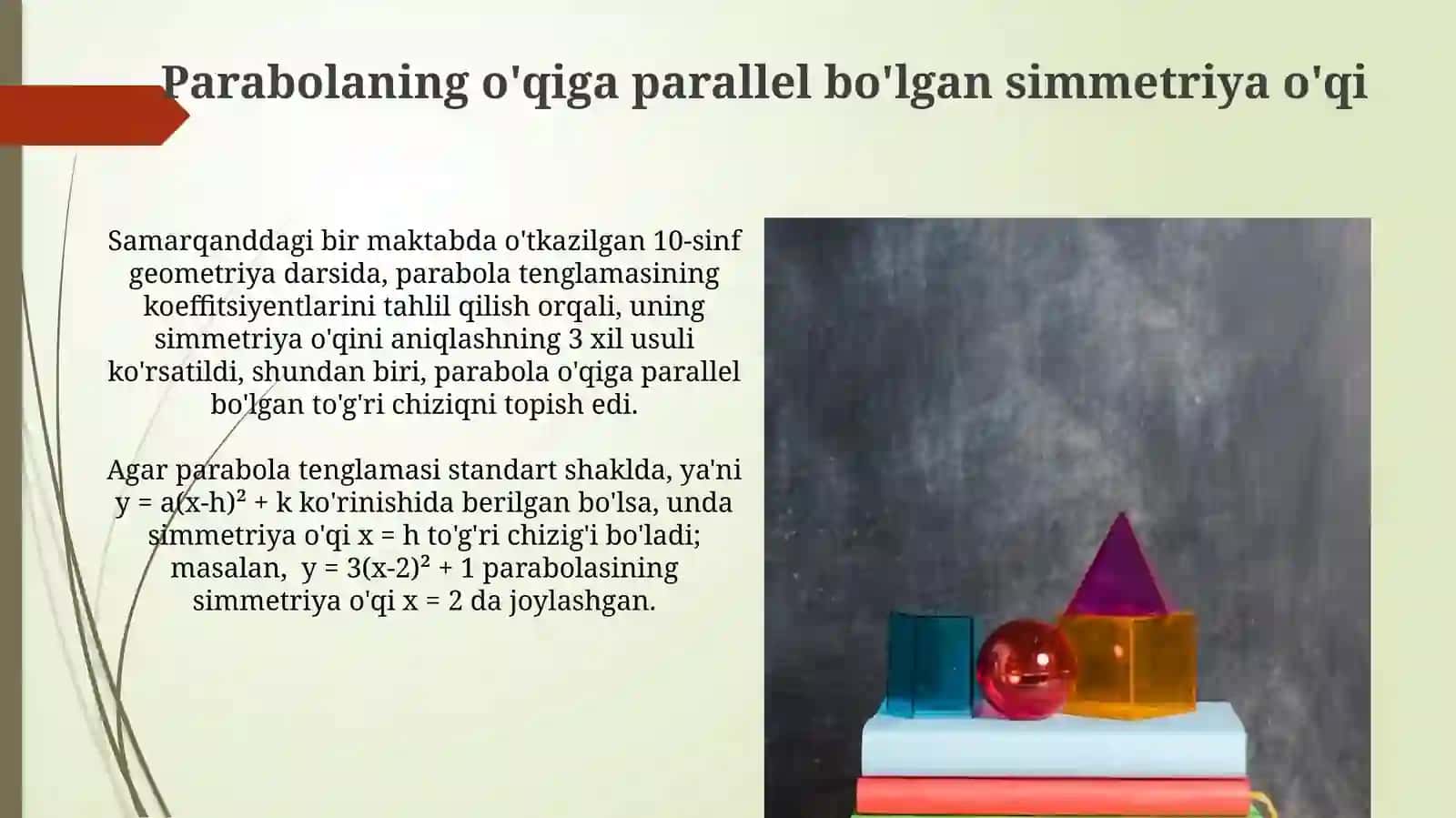 Parabala va uning kanonik tenglamalari 4