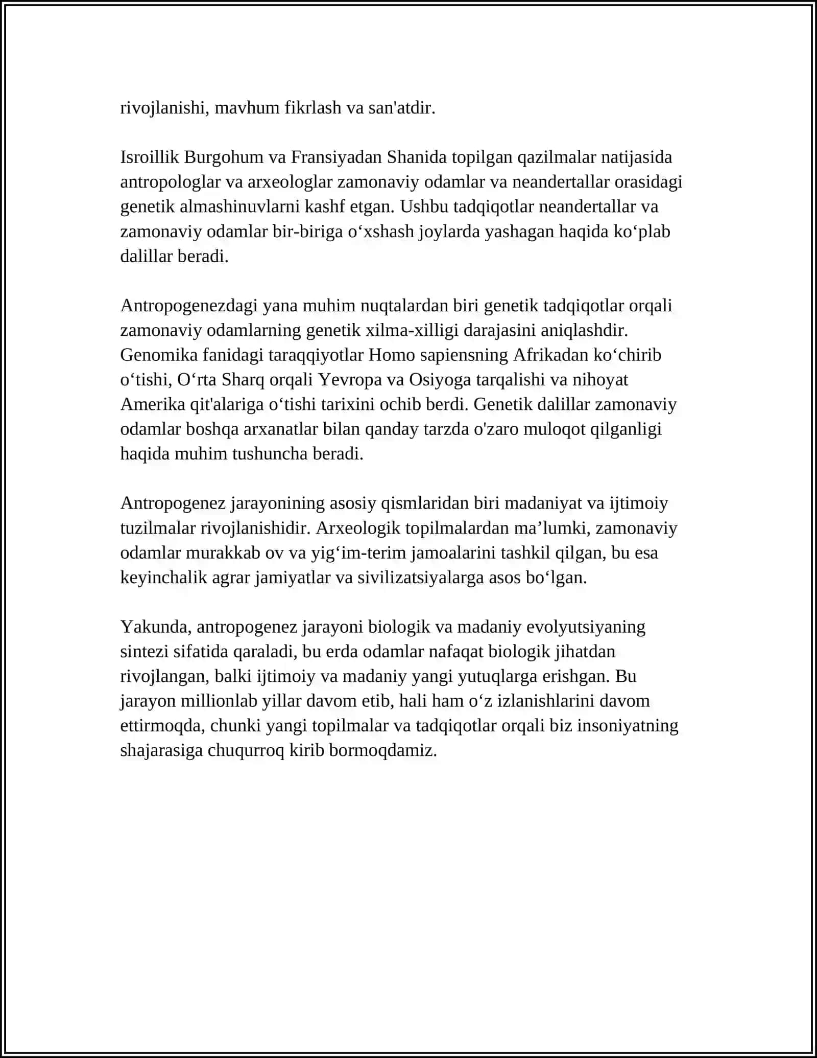 ANTROPOGENEZ VA ANTROPOZOONOZ 4