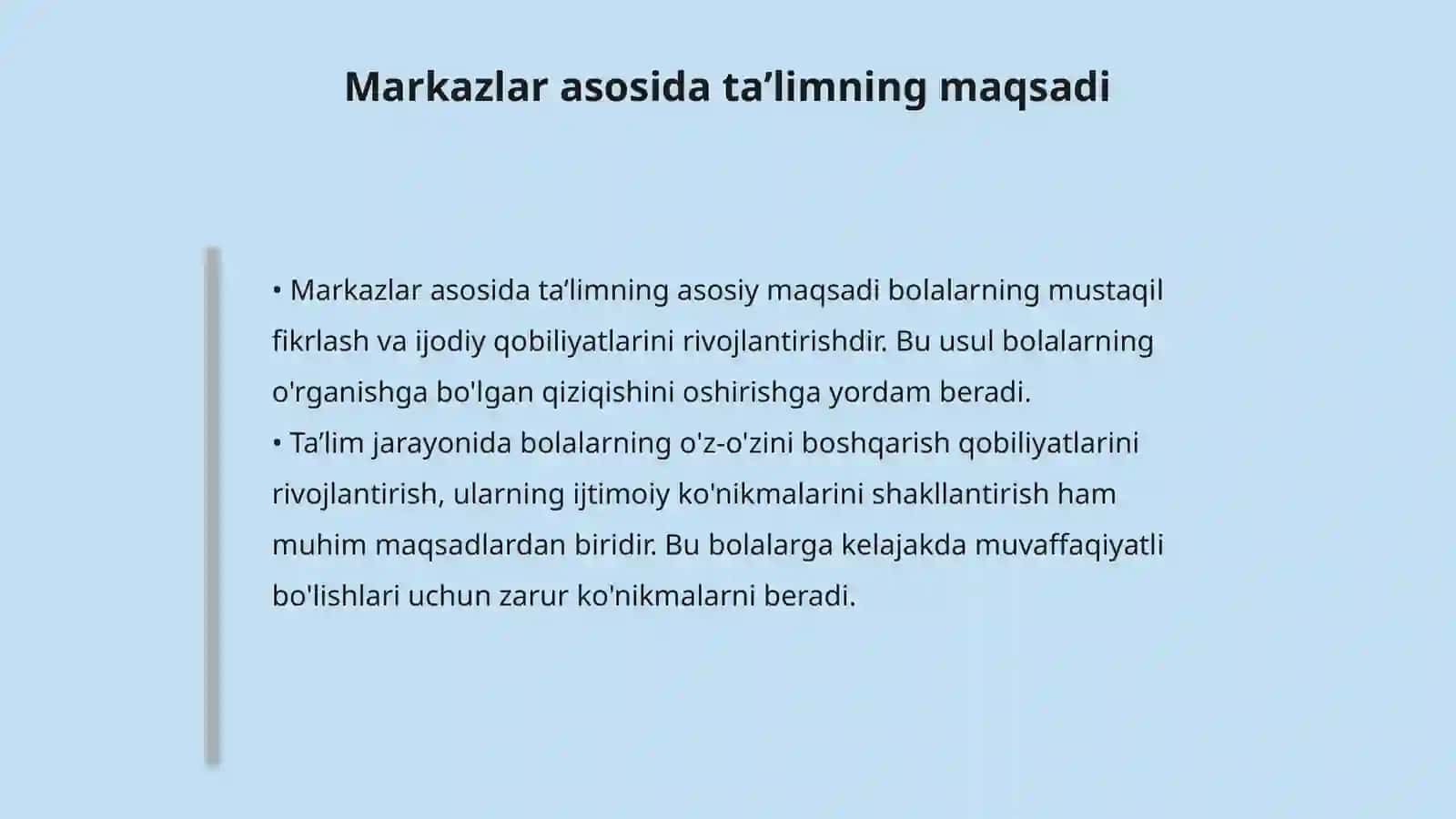 Rivojlantiruvchi markazlar tushunchasi 4