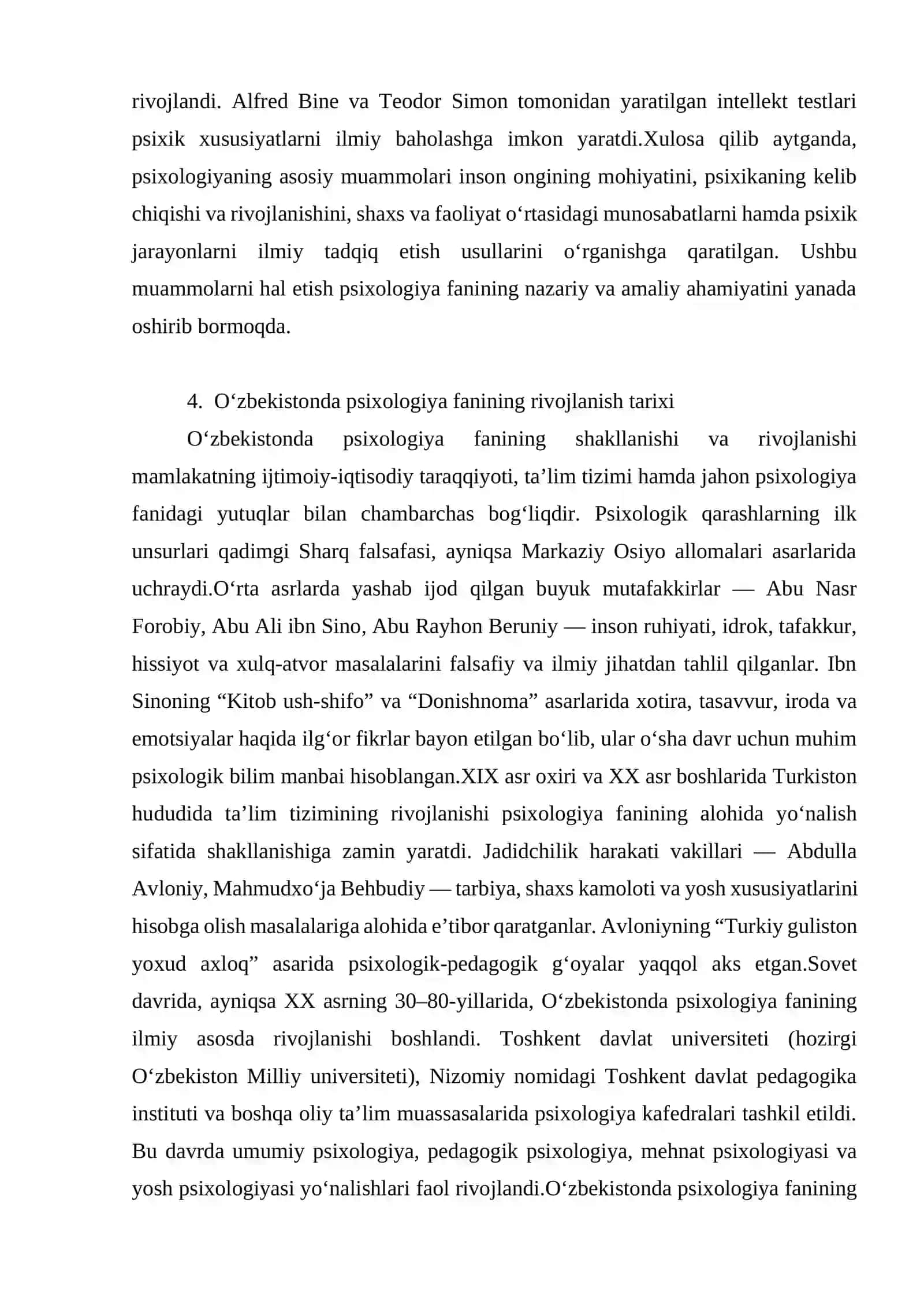 Umumiy psixologiyaning predmeti vazifalari 4