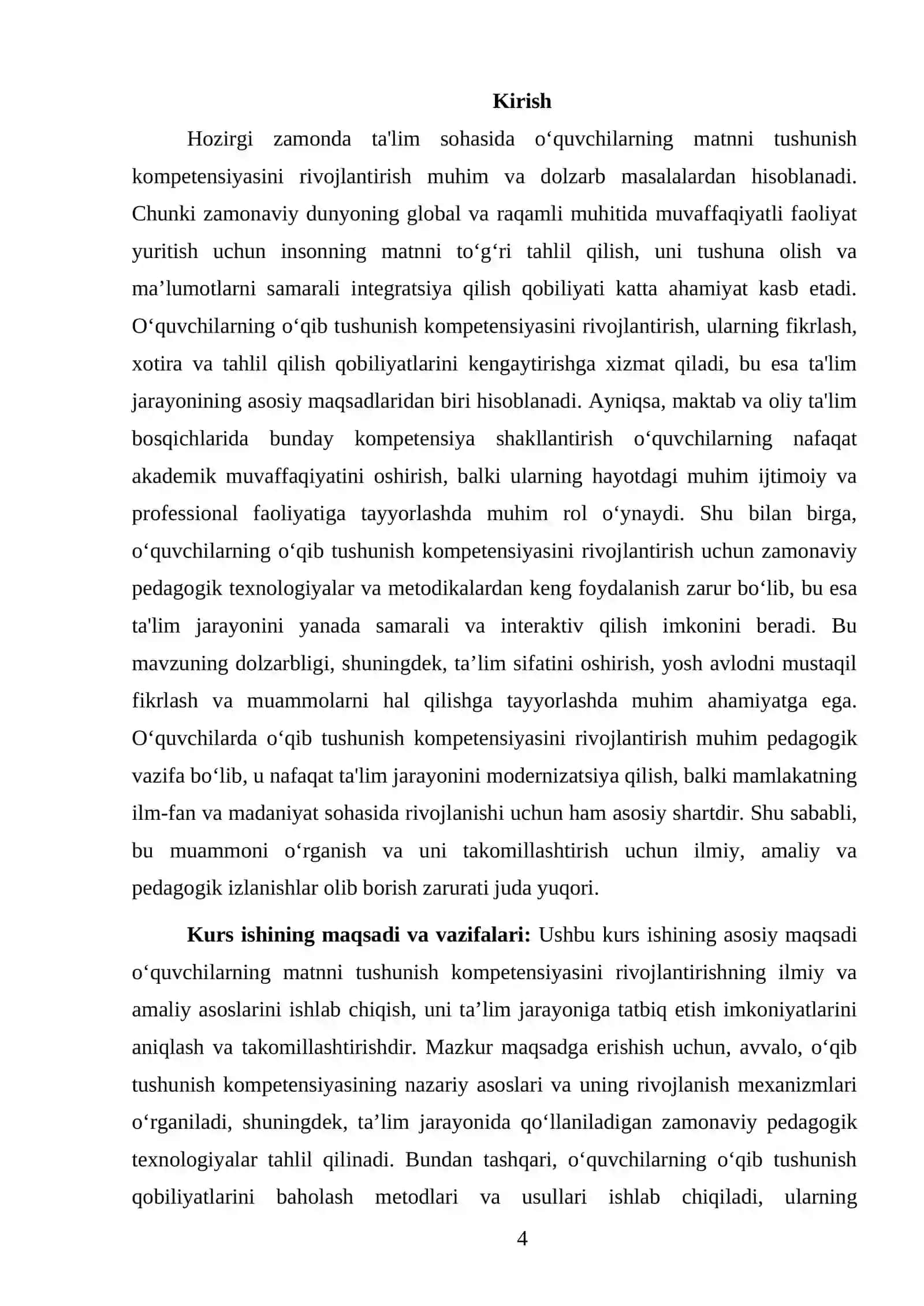 FRANSUZ TILI FANIDAN TAYYORLAGAN KURS ISHI 4