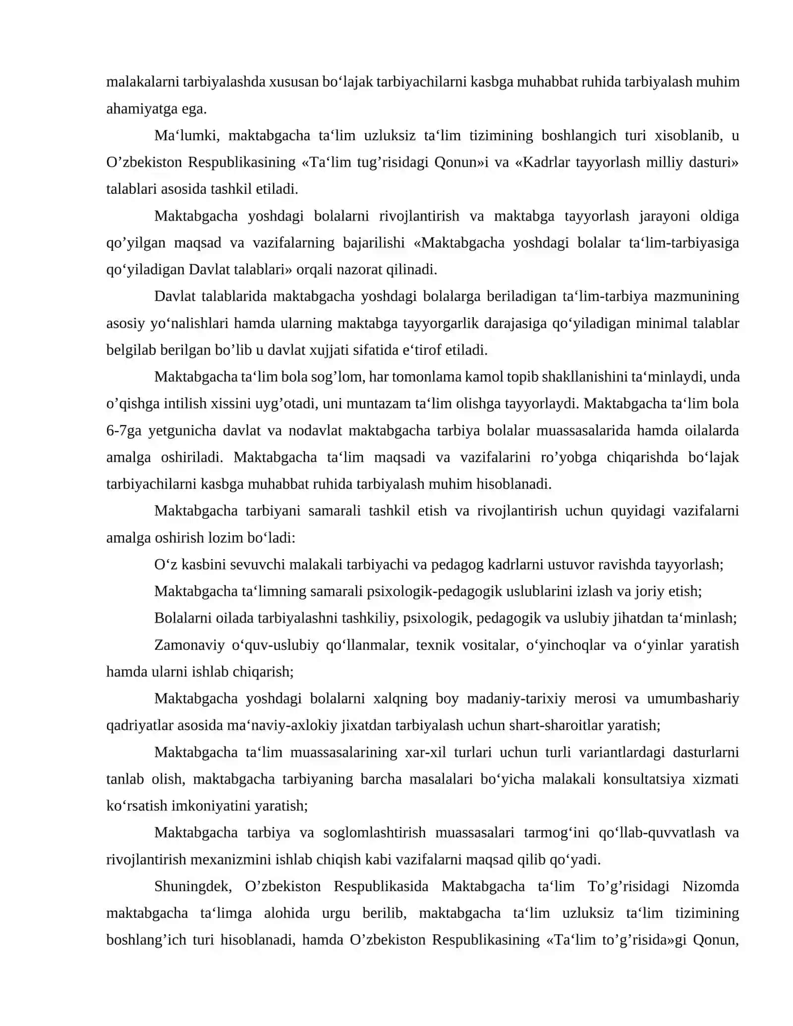 Maktabgacha yoshdagi bolalarni ma’naviy -axloqiy tarbiyalash NING NAZARIY ASOSLARI 4