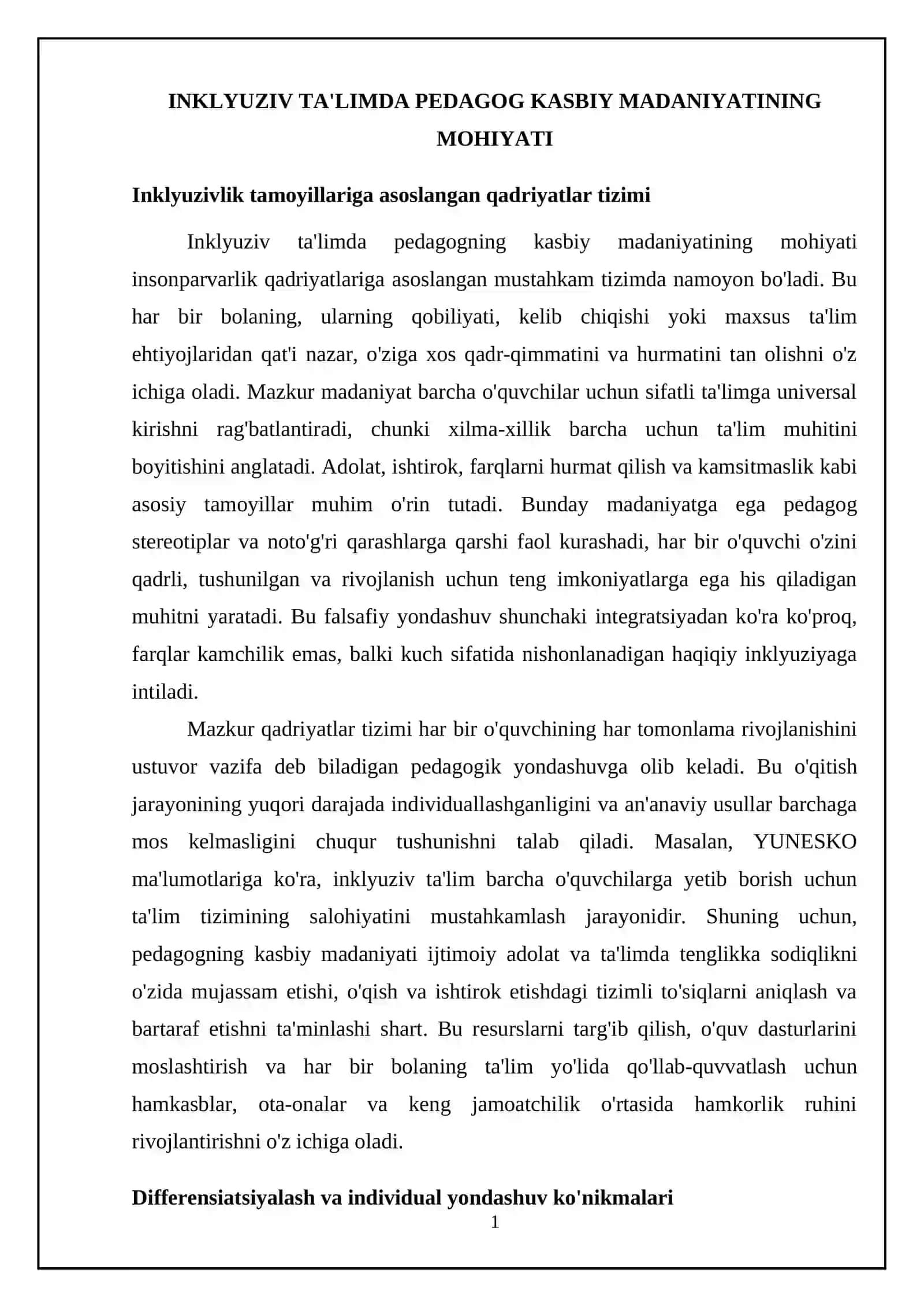 inklyuziv talimda pedagogning kasbiy madaniyatini shakllantrshning pedagogik asoslari 4