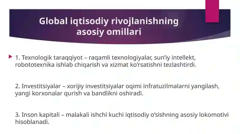 Koʻpchilik davlatlardagi oziq ovqat,demokrafik,global muammolar 4